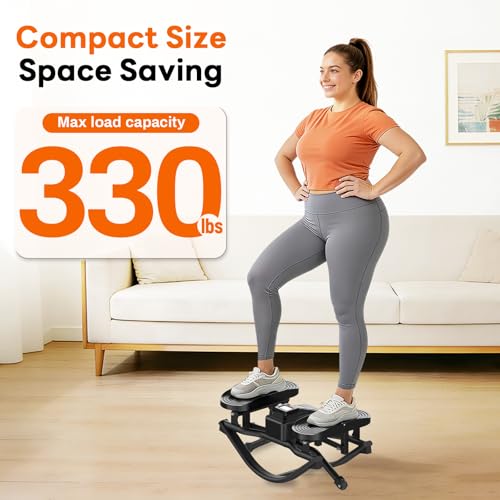ERGOLIFE Rock Stepper Side to Side, Rocking Stair Stepper for Exercise at Home, Full Body Workout & Low-Impact Balance Board, Quiet Fully Assembled Cardio Fitness Equipment with 330 LBS Capacity