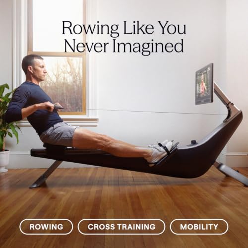 Hydrow Origin Rowing Machine for Home with Immersive 22'' Rotating HD Touchscreen - Live Row Machine Home Workout, Magnetic Drag Technology, 375lb Weight Capacity Rower - 30-Day Trial & Year Warranty