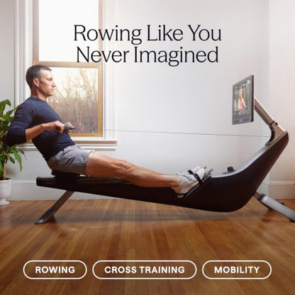 Hydrow Origin Rowing Machine for Home with Immersive 22'' Rotating HD Touchscreen - Live Row Machine Home Workout, Magnetic Drag Technology, 375lb Weight Capacity Rower - 30-Day Trial & Year Warranty