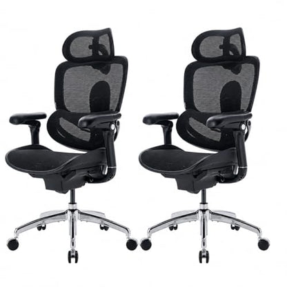 SIHOO Doro C300 Pro V2 Ergonomic Office Chair, 135° Recline, 2 Packs, Black - color: Black, size: Pack of 2