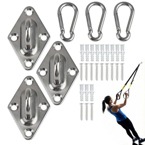 Wall Mount for Resistance Bands, Workout Anchors Wall Resistance with Hook for Fitness Bands, Space Saving Workout Equipment for Home Gym Weight Straps Suspension Training Exercise