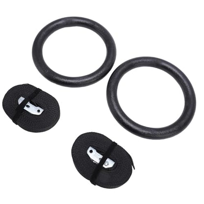 Gymnastic Rings with 15ft Straps, 300kg/660lbs Capacity, Adjustable Exercise Rings for Calisthenics, Home Gym & Outdoor Fitness Training, High Stability ABS Polyester Material