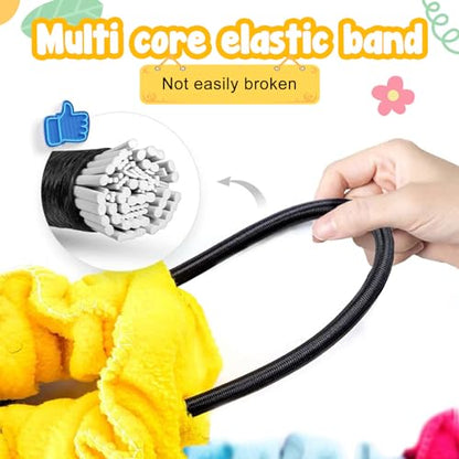 18ft Elastic Fleece Cooperative Stretchy Band Integrations Dynamic Movement Exercise Latex Creative Prop for Group Activities Special Needs Large Motor Coordination - size: 18ft