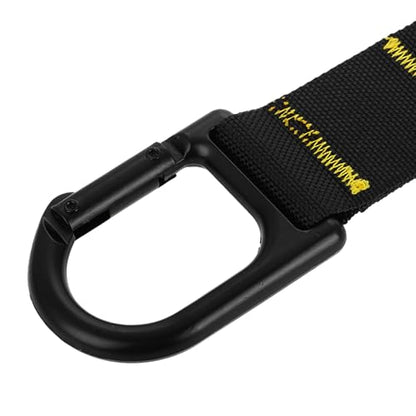 VOSAREA Weighted Sled Pulling Straps Strength Training Harness Adjustable Long Hanging Belt with Spring Buckle for Sled and Resistance Workouts