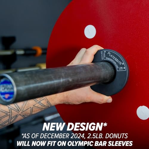 PlateMate Microload Pair 2 1/2 lb. Magnetic Donut Weights (5 lb. Set)