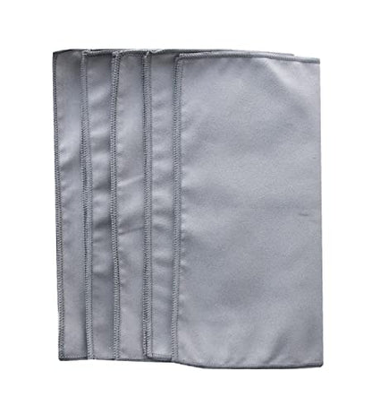 Unisex Sweat Absorbing Microfiber Handkerchiefs Quick Dry Sport Gym Towels 5 Pack - color: Lightggrey
