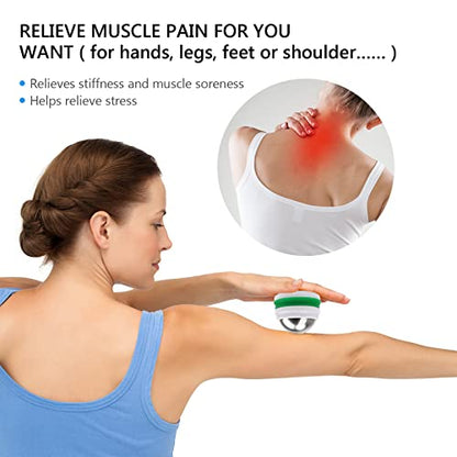 Cold Massage Roller Ball, Cold Therapy Relief, Free Rolling Removable Gel Ball Deep Tissue Massage Pain Relief, Great Tool for Back/Neck Pain, Muscles Recovery and Inflammation