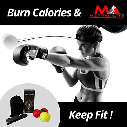 Boxing Reflex Ball Headband, Punching Ball Headband, MMA Training Equipment, Boxing Equipment, Home Workout Equipment for Men, Kids Boxing Set, Boxing Reflex Ball