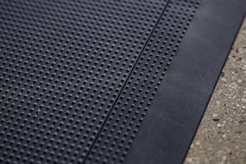 Interlocking Floor Tile Trim Pieces - Beveled Edges and Corners - Durable ½ in TPE (Rubber Like, NOT Foam, no Odor) - 10 Edges and 4 Corners - Made in USA