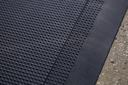Interlocking Floor Tile Trim Pieces - Beveled Edges and Corners - Durable ½ in TPE (Rubber Like, NOT Foam, no Odor) - 10 Edges and 4 Corners - Made in USA