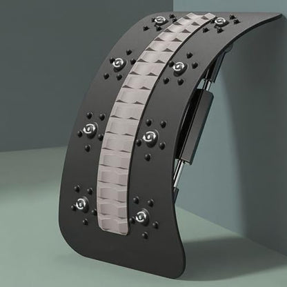 Back Stretcher, with AcupressurePoints, 38.5x21.5x6cm, Level Spinal Support Board, Spine Deck Massager Stretching Device, Versatile Back Support, for s Offices Home Gym Travel