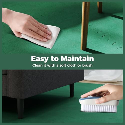 Tangkula 25 Pack-100 Sq.Ft. Foam Floor Tiles, Interlocking Carpet Tiles with Edge Borders, 24" × 24" Puzzle Exercise Mats for Living Room, Bedroom and Office (Green, 100 Sq.Ft.)