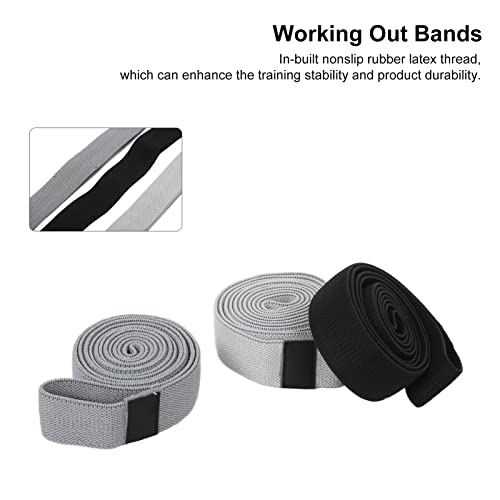 Small Resistance Bands Set, Workout Bands for Legs and Booty, Non Slip Exercise Bands with High Elasticity for Hip Thigh Abs Training, Durable Cotton Polyester Loop Bands for Home