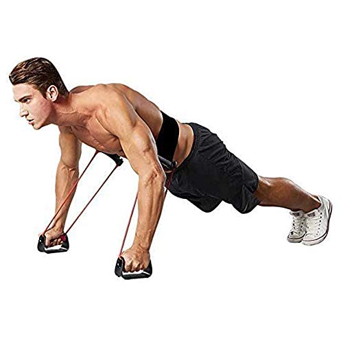 metaball Stable Push Up Bars Resistance Band Power Push Up Plus with 24 Resistance Levels Training Back, Shoulder, Chest and Arm Muscles Equipment