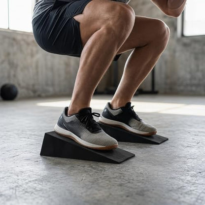 Adjustable Squat Wedge Slant Board 2PCS, Calf Stretch Block for Workout, Leg Training, Balance Practice and Home Gym Exercise