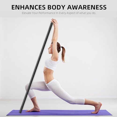 Portable Stick with Nonslip Handle Light Weight Stretching Stick Postures Corrector Flexibility Exercise Rod