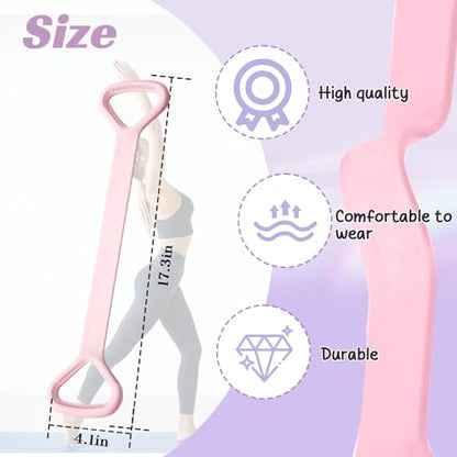 Resistance Bands, Figure 8 with Handles - color: Pink
