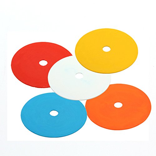 Flat Cones Spot Markers Soccer Basketball Sports Speed Agility Training - color: Yellow