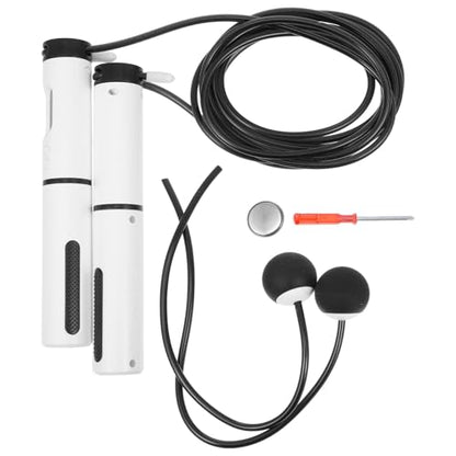 Weighted Cordless Jump Rope Digital Counter, Adjustable Indoor Ropeless Skipping Rope for Fitness Workout and Home Gym Training