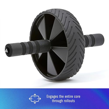 Adidas ADAC-11404-1 Ab Wheel Foam Roller, Abdominal Roller, Abdominal Training, Myofascial Release