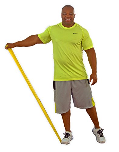 Senior Resistance Band: Light Resistance, Longer Length + Instruction Guide. Latex Free. Exercise, Stretching, Physical Therapy