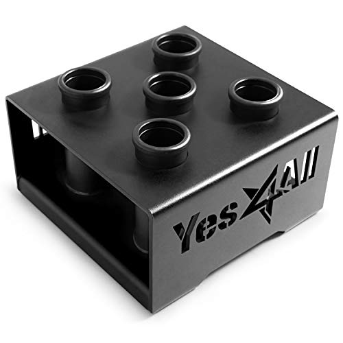 Yes4All Vertical Storage Rack, Home Gym Organizer, Barbell & Dumbbell Rack for 2-inch Olympic & Curl Bars - color: C. Black