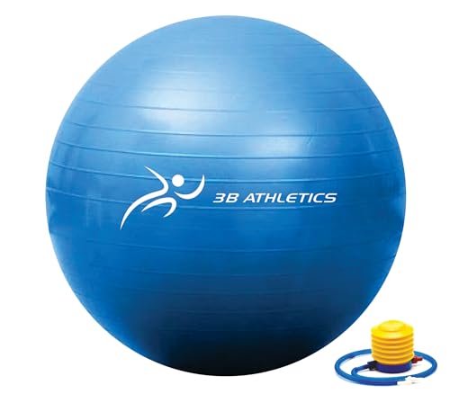 Anti-Burst Yoga Ball for Pregnancy, Slip Resistant Exercise Ball, 2 Sizes – Fitness Equipment for Home Gym, Exercise Equipment for Women, Pregnancy Must Haves, Maternity Support, Home Gym Accessories