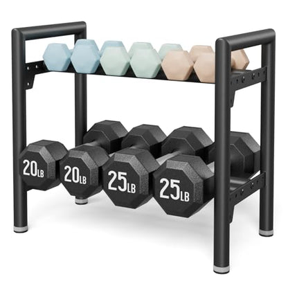 Dumbbell Rack Stand Only, 400LBS Capacity Weight Rack for Home Gym Storage, Adjustable Weight Storage Racks, Heavy-Duty Kettlebell Rack