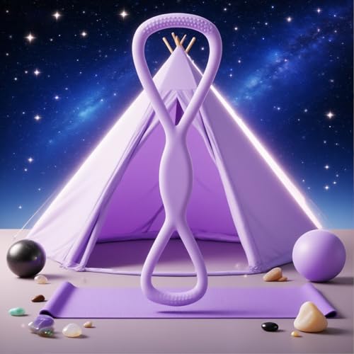 Stretch Fitness Band Portable Body Stretching Tension Rope - color: Purplle, size: 15 lb