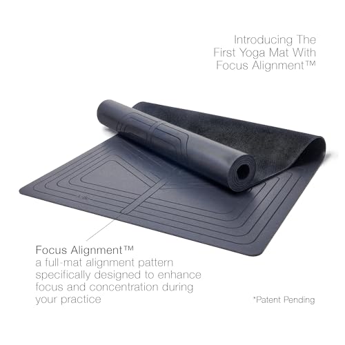 agoy PRO+ WARRIOR - Premium Non-Slip Yoga Mat – Eco-Conscious Design - PU Mat With Wet/Dry Grip+ - Focus Alignment - Lazer-Etched Technology - A Portable Standard Size Mat for All Styles of Yoga