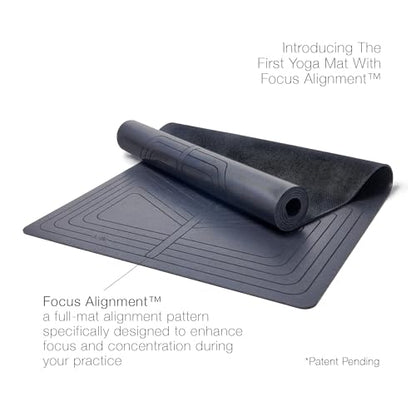 agoy PRO+ WARRIOR - Premium Non-Slip Yoga Mat – Eco-Conscious Design - PU Mat With Wet/Dry Grip+ - Focus Alignment - Lazer-Etched Technology - A Portable Standard Size Mat for All Styles of Yoga
