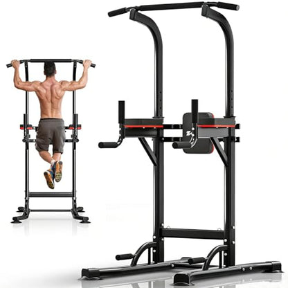ZENOVA Pull Up Bar, Multi-Function Pull Up Dip Bar Station, Home Gym Workout Strength Training Equipment for Men Women Muscle Building
