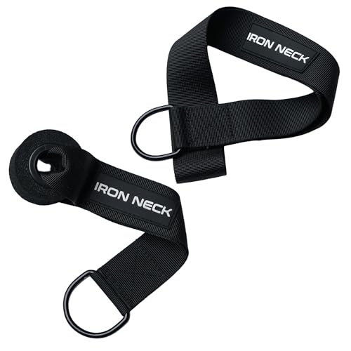 Iron Neck Resistance Band Anchor Bundle – Padded Door Anchor with Lock & EZ Cinch Band Anchor for Home Gym, Neck Trainer & Full-Body Workouts (Men & Women)