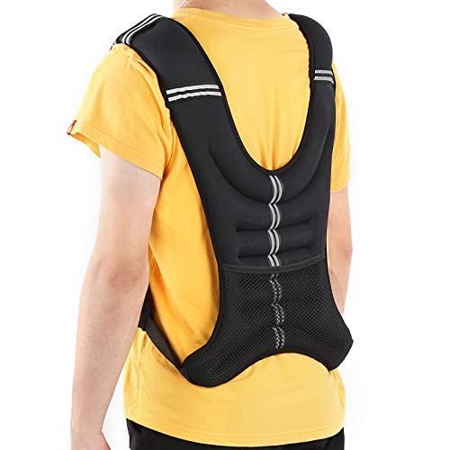Exercise Weighted Vest for Strength Training – 10.3 Kg Adjustable Fitness Vest with Iron Granules