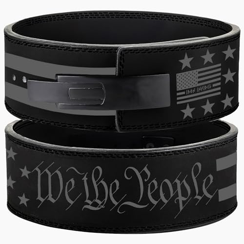 Weight Lifting Belt - Lever Gym Belt for Weightlifting, 10mm Leather Weight Belt for Men - 4 Inches Wide for Support & Stability for Workouts, Powerlifting, Bodybuilding, Fitness & Crossfit