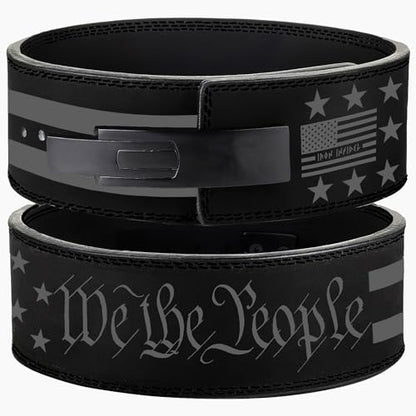 Weight Lifting Belt - Lever Gym Belt for Weightlifting, 10mm Leather Weight Belt for Men - 4 Inches Wide for Support & Stability for Workouts, Powerlifting, Bodybuilding, Fitness & Crossfit