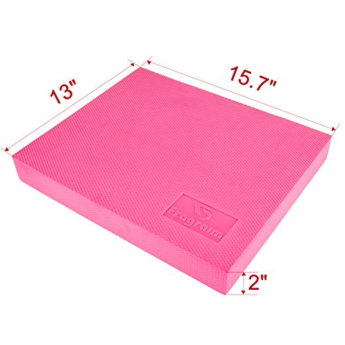 Balance Pad, Non-Slip Foam Mat & Ankles Knee Pad Cushion for Physical Therapy, Rehabilitation, Core Balance and Strength Stability Training, Yoga & Fitness, 15.7 x 13 x 2 Inch