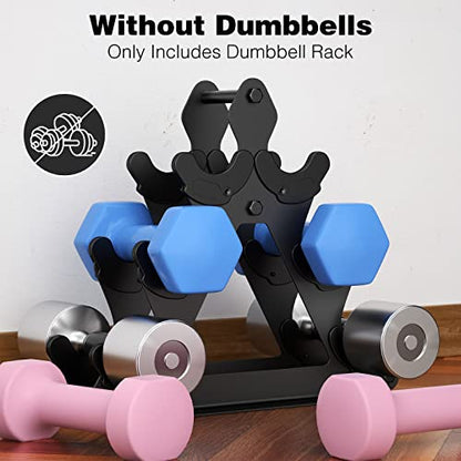 Dumbbell Rack Stand Only | Space-Saving Weight Rack for Home Gym, Hand Weight Rack Dumbbell Storage for Dumbbell Set (3-15 LB), Durable Metal Stand with Easy Assembly (Dumbell not Included) - color: Metal Rack-3 Tier