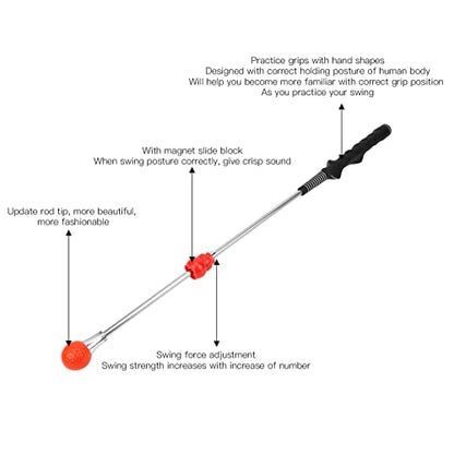 Golf Swing Trainer Correct Posture Training Rod Device Golfer Practice Stick Tool for Golf Practice