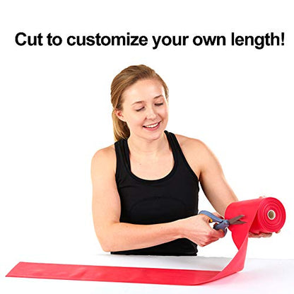 Resistance Band for Working Out | Super Exercise Bands 8,16,24 Yard Bulk Rolls |10 Strengths in Light Medium and Heavy Resistance Bands | Latex Free Workout Bands Including App and e-Book - size: 8 Yards, style: XXX Heavy