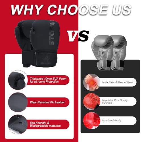 Boxing Gloves for Men Women, Sparring Training Punching MMA Kickboxing Boxing Gloves, Heavy Bag Workout Gloves for Boxing, Kickboxing, Muay Thai, MMA