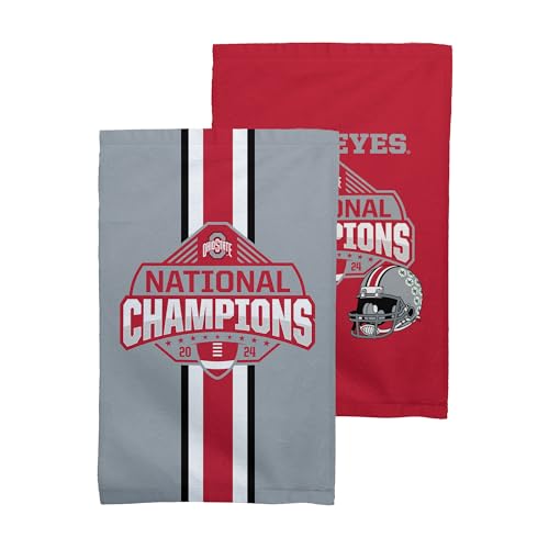 Northwest NCAA Fan Towel 2 Pack, Lightweight Game Day Set, Stadium Sideline Gym Travel Accessory, 16 x 25 Inch - color: 2024 National Champs, size: 16" x 25"