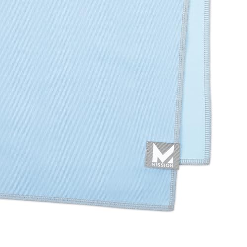 MISSION Max Plus Cooling Towel- Soft, Durable Microfiber - Cools Up to 3 Hours - UPF 50 Sun Protection - Machine Washable