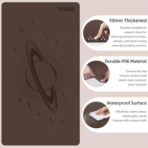 Extra Wide Yoga Mat, 72"x40"x0.4"Thick, Large Exercise Mat, Oversized Non Slip Workout Mat with Strap for Yoga, Pilates, Fitness, Home Gym Studio