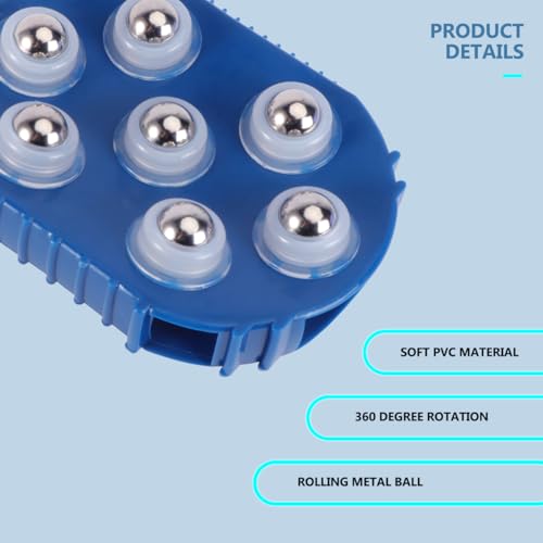 Gadpiparty Palm Shaped Massage Glove 7 Roller Ball Body Brush Handheld Body Massager for Muscle Soreness Relief Cellulite Massage Bath and Full Use