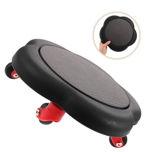 Homoyoyo Ab Roller Wheel Core Exercise Roller with 5 Flower-shaped Sliding Discs, Black Abdominal Exercise Slider Disc for Home Gym Fitness and Core Strength Training