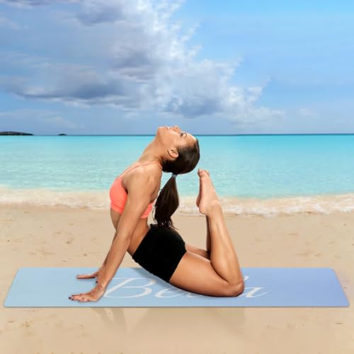 Custom Name Yoga Mat,Personalized Travel Yoga Exercise Mat,Non Slip,Perfect for Kids & Adults,Gradient Color D Series - color: Style 3
