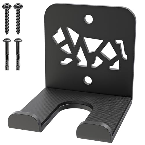 Kipika Versatile Wall Mounted Barbell Holder with Hooks Storage Rack for Barbell Bars Holds Under 33mm Bar Size and Fitness Accessories Space-Efficient Gym Organization for Home & Commercial Use
