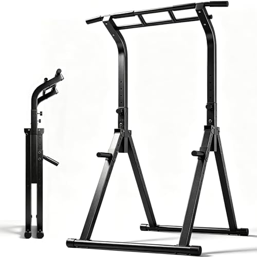 Pull Up Bar, Multifunction Power Tower Dip Bar Station Home Gym Strength Training Workout Equipment for Pull-up Push-up Dips