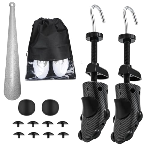 eachway Shoe Stretcher Shoe Widener Adjustable Width Length Wide Feet Shoe for Men Women (M for M's Us6.5-10; Wm's Us10-13.5) Black - color: M(for M's Us6.5-10; Wm's Us10-13.5 ) Black